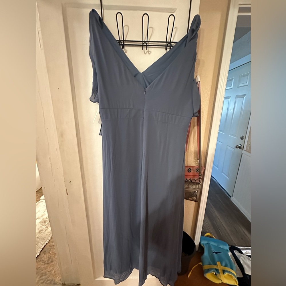 Dusty blue plus size bridesmaid dress nwt size 24